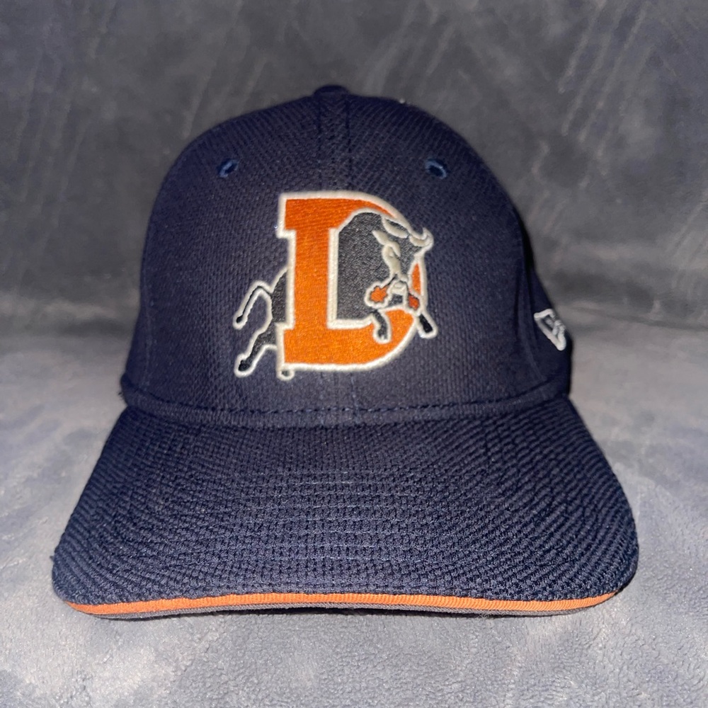 MILB NEW ERA HAT DURHAM BULLS Blue 39THIRTY FLEX FIT Small-Medium